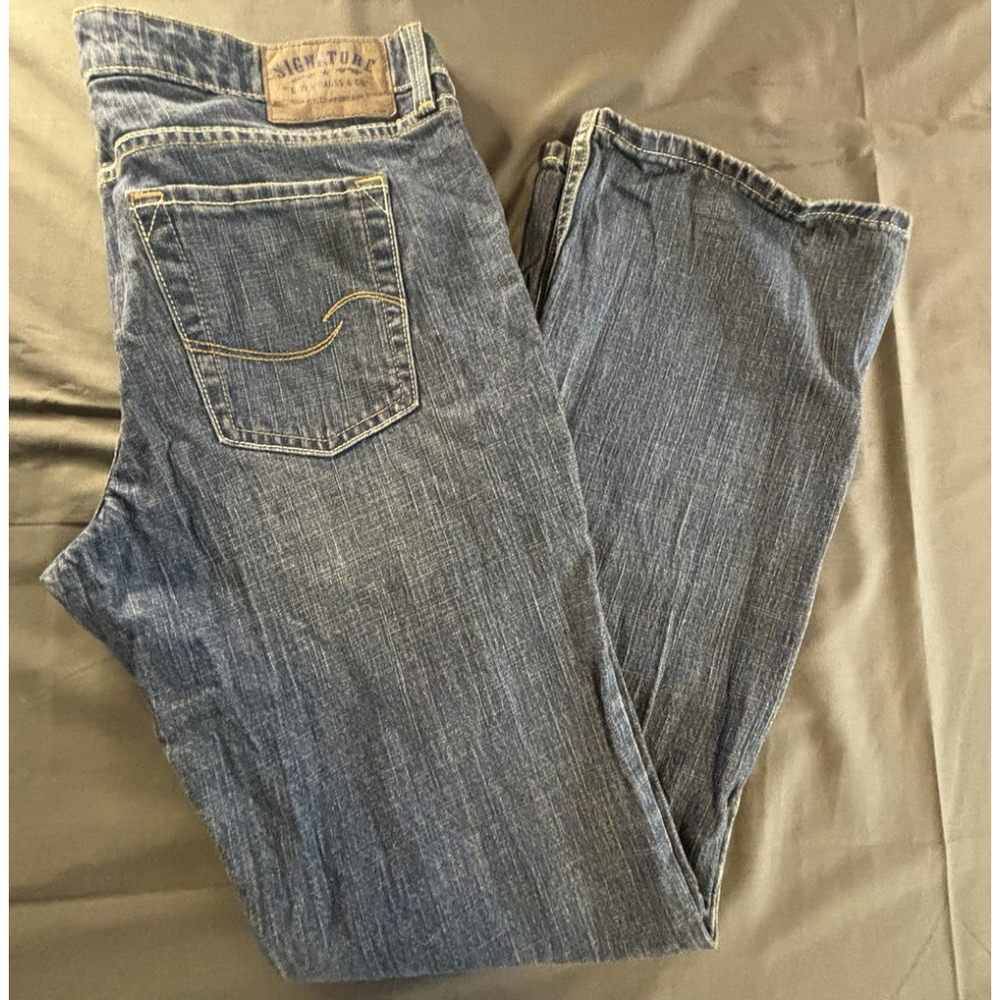 Levis Jeans Womens 15 M Strauss Signature Juniors Low Slim Bootcut Stretch Pants